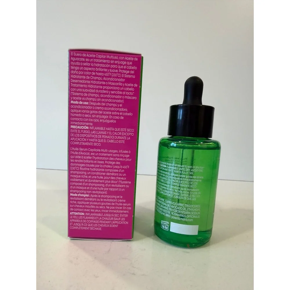 Matrix Food For Soft Multi-Use Hair Oil Serum with Avocado Oil 1.69oz Full Size